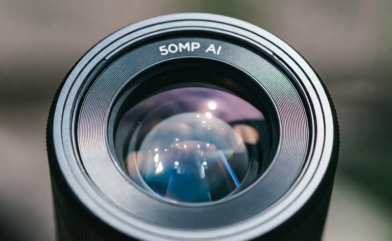 Câmera de 50MP: fotos inteligentes e vídeo em 4K.