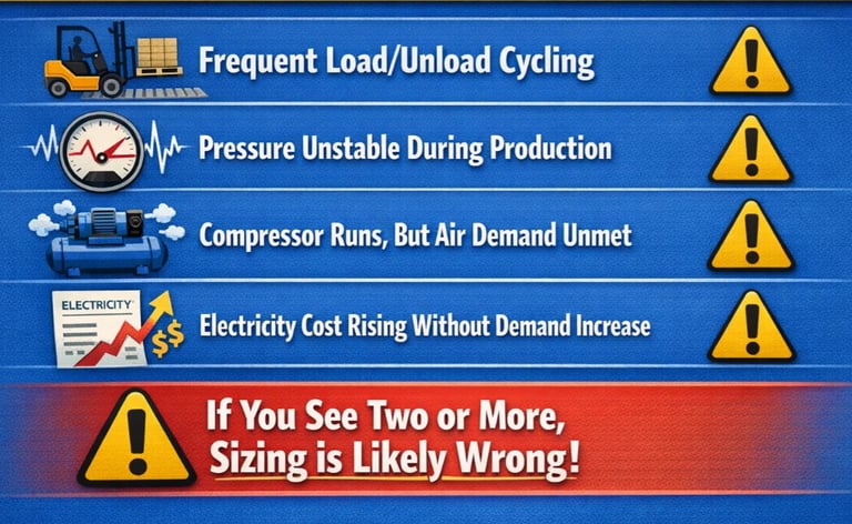 Quickly check if you have selected the wrong size air compressor|Wemano