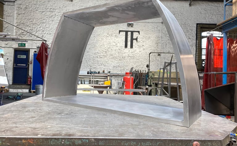 Construction of Console table in Tom Faulkner workshop in Swindon