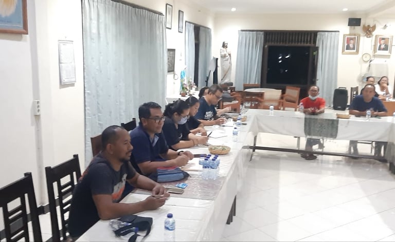 rapat misa perdana RD Made Yohan Mahastra