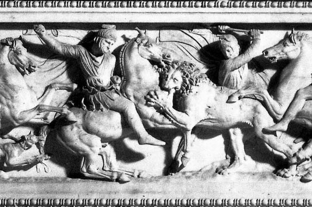 Η σαρκοφάγος του Μ. Αλέξανδρου που βρέθηκε στη Σιδώνα της Φοινίκης, Κωνσταντινούπολη, Αρχαιολογικό