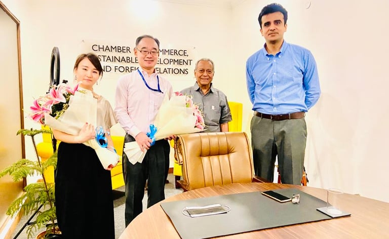 Mr. Katsuhiro Takashi of Kuraray at Chamber India