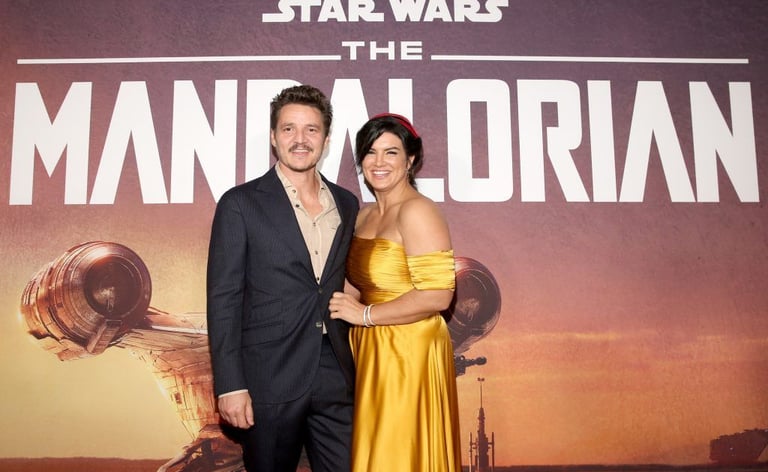 Gina Carano, Pedro Pascal, The Mandalorian