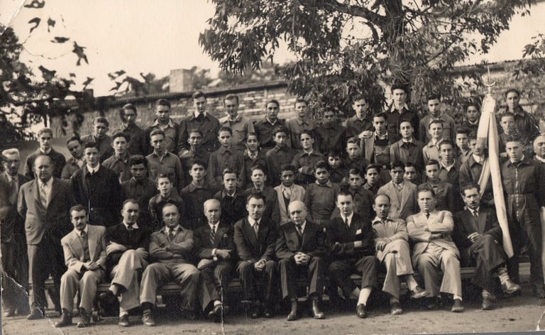 Carlos Carzino fundador y director de la escuela de Artes y Oficios en Laboulaye