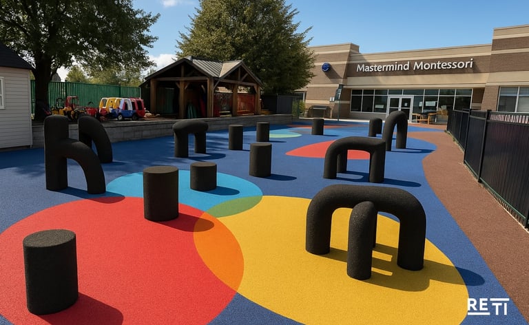 Recycled Tires Playground Equipment for Modern Urban Spaces