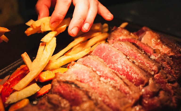 Carne de vaca madurada al punto para un gran deleite culinario