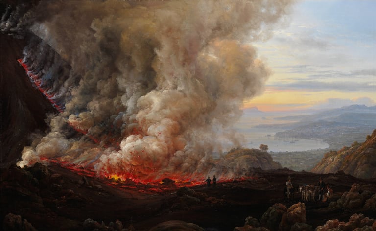An Eruption of Vesuvius by Johan Christian Dahl