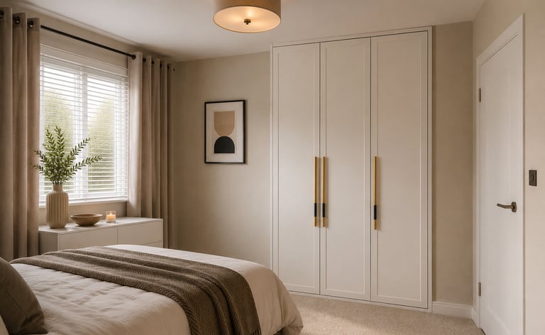 custom fitted wardrobe for modern bedroom