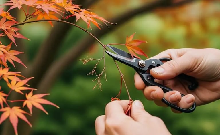 poda ligera de acer palmatum