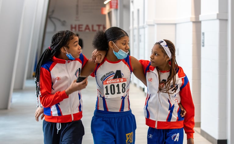 Louisville Urban League Sports & Learning Complex Health Pillar Environmental Graphics