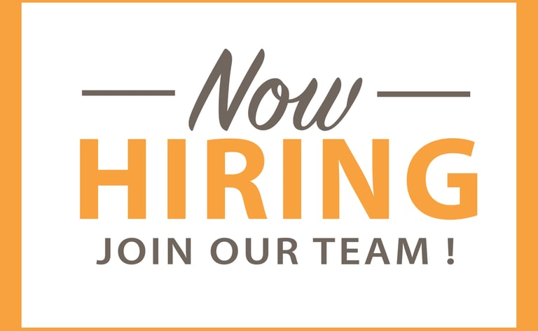 We're HIRING - Email Us to Inquire About Applying!