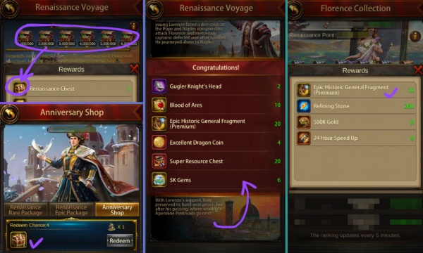 Get Epic Historic General Premium & Fragment at Evony 9th Anniversary