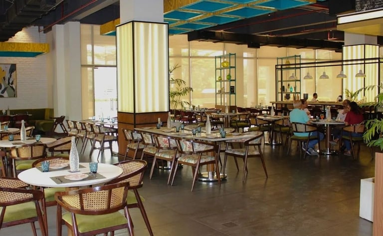 restaurant of emaar beryl clubhouse