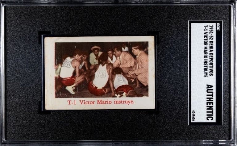 Rare 1950s Puerto Rico Basketball Card Vintage