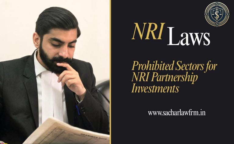 Prohibited Sectors for NRI Partnership Investments