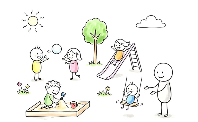 Illustration: Kinderspielplatz