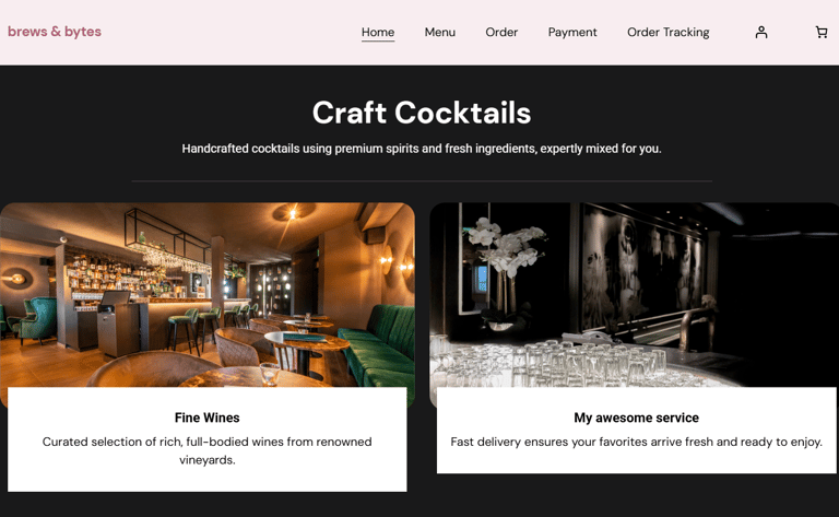 Premium built website from nexwibe for restuarant.