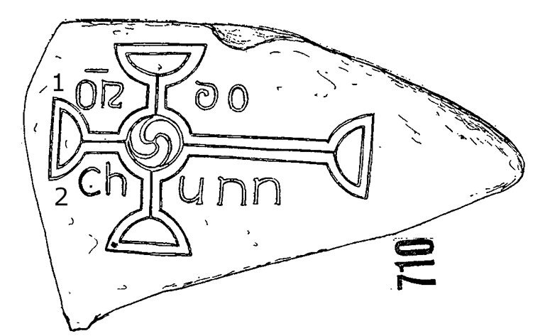 Clonmacnois Runestone 710 - Barony of Garrycastle, County of Offally, Ireland
