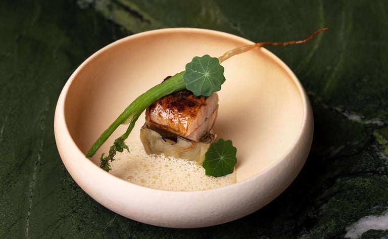 plat gastronomique, restaurant Reims 