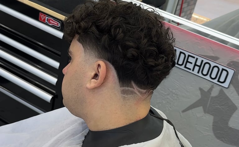 taper fade ir isskutinejimas ant plauku