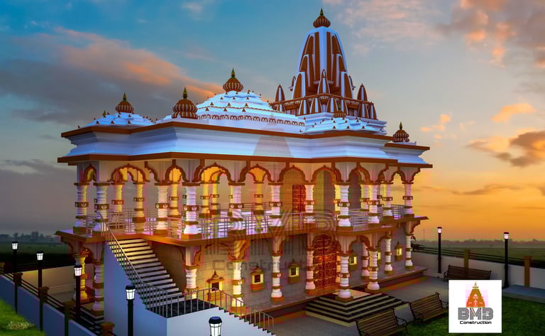 Elegant and spiritual temple from BMB TEMPLE CONSTRUCTION 