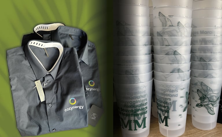 vêtements personnalisés gobelets goodies objets publicitaires