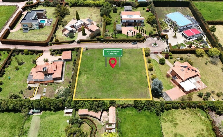 lote campestre en chía en conjunto cerrado