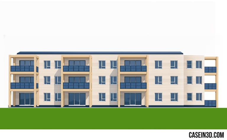 simplified illustration VillaSpirit 2 project in France.