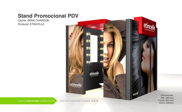 Stand hechos en cartón