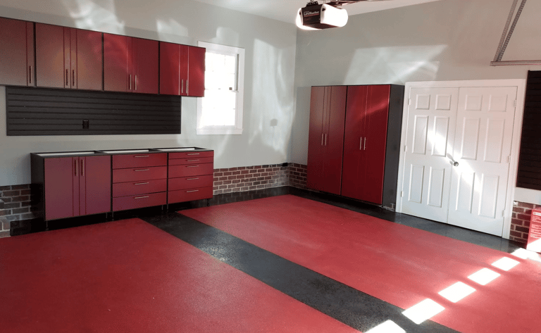 Get a garage flooring and cabinets quote
