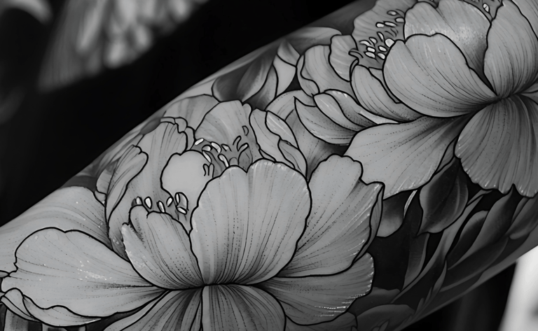 Flower Sleeve Tattoo