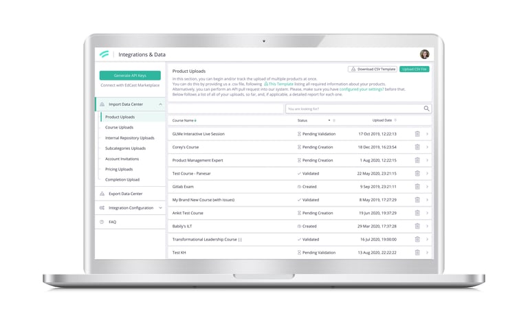 Integrations & Data Preview