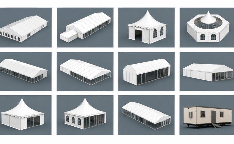 Event marquee tents & site caravans rental KSA generator water tank خيام أوروبية وكرفانات ومكاتب