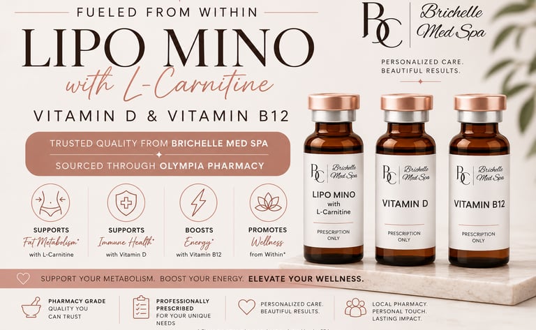 lipo mino injections L-carnatine peptides vitamins