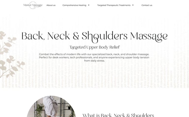 Back, Neck &Shoulders Massage
