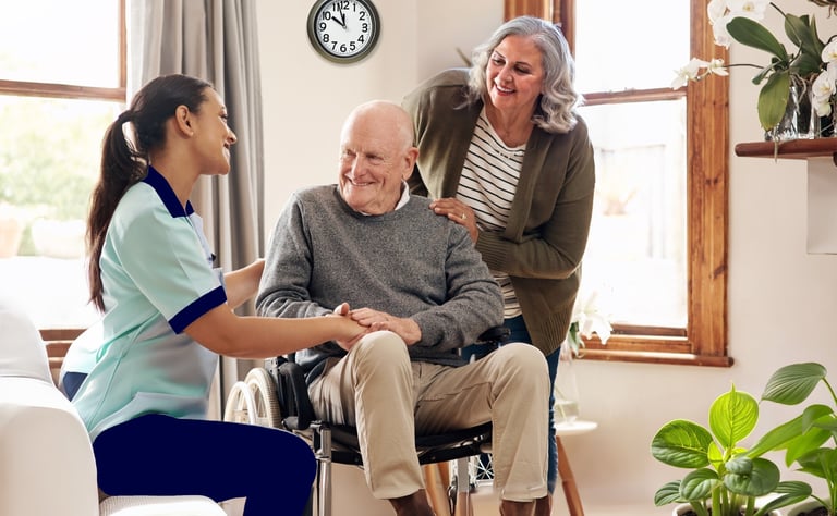 caregiver meeting family