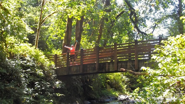 Eugene, OR - Footbridge across McDowell Creek