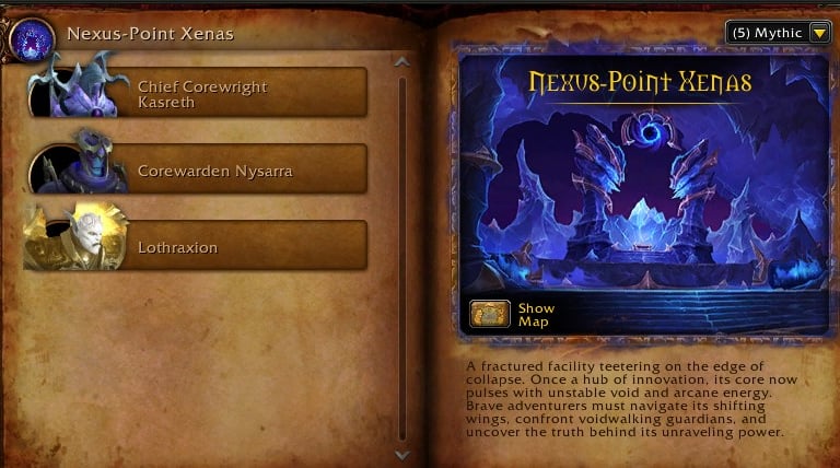 Nexus Point Xenas, wow, midnight, wowprimer, midnight mythic season1