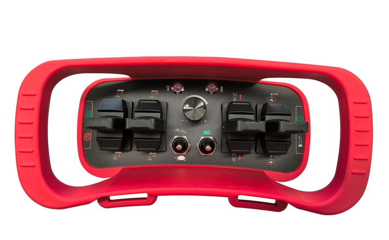 Wireless remote control for truck-mounted cranes