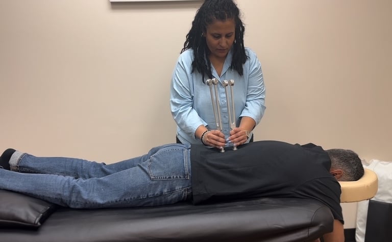 Biofield tuning spine