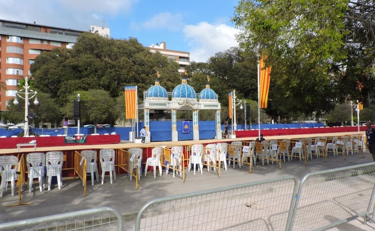 Preparation of seats for the authorities