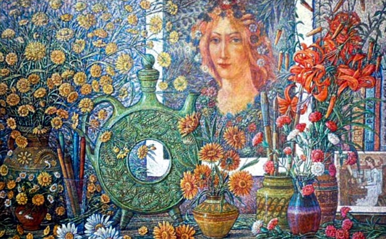 Борис Вінтенко (1927-2002), «Флора. Атрибути мистецтв», 1978