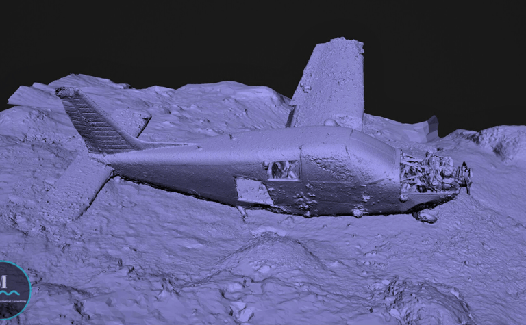 BM ROV photogrammetry of an airplane wreck Greece