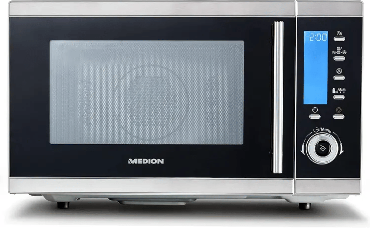 MEDION Microondas MD 15501 4 en 1, microondas con grill de 25 L de espacio interior 