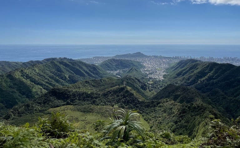 Ka'au Krater Trail O'ahu Hawai'i