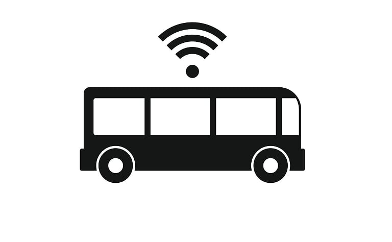 bus con señal de wifi