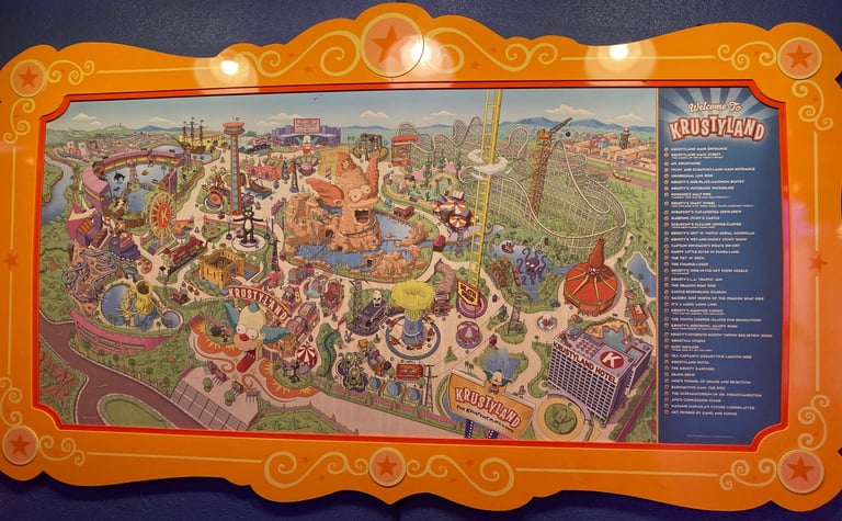 Universal Krustyland Map