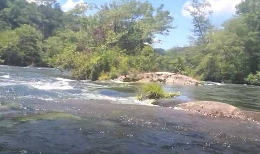 TN Rivers - Paddle around large rocks if there's lower water levels on the Hiwassee river, Reliance