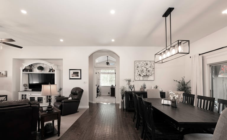 Delta, CO Real Estate Photography - Living Room Lighting