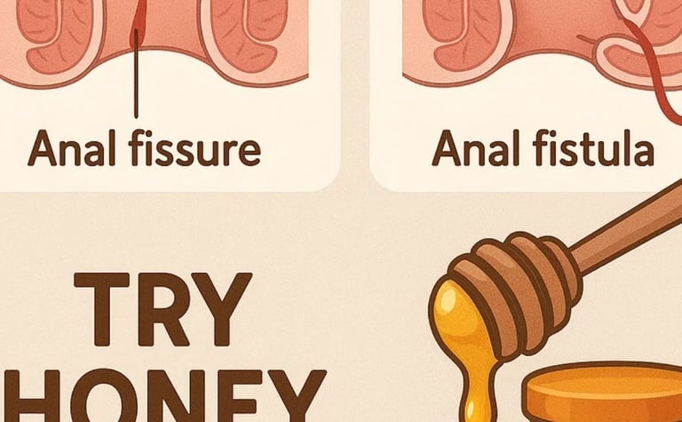 Anal Fissures and Fistulas try honey first 